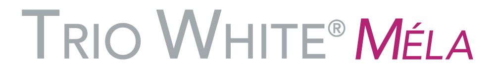 Trio White Méla Couleur