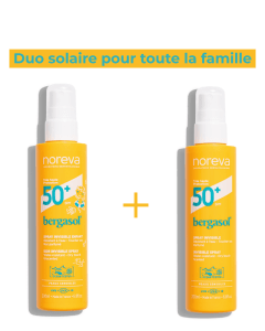 Duo solaire pour toute la famille - Spray invisible SPF50+ & enfant SPF50+